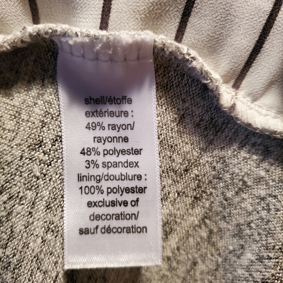 Maurices grey knit cowlneck long sleeve faux wrap tunic with layer & pockets - Picture 6 of 7